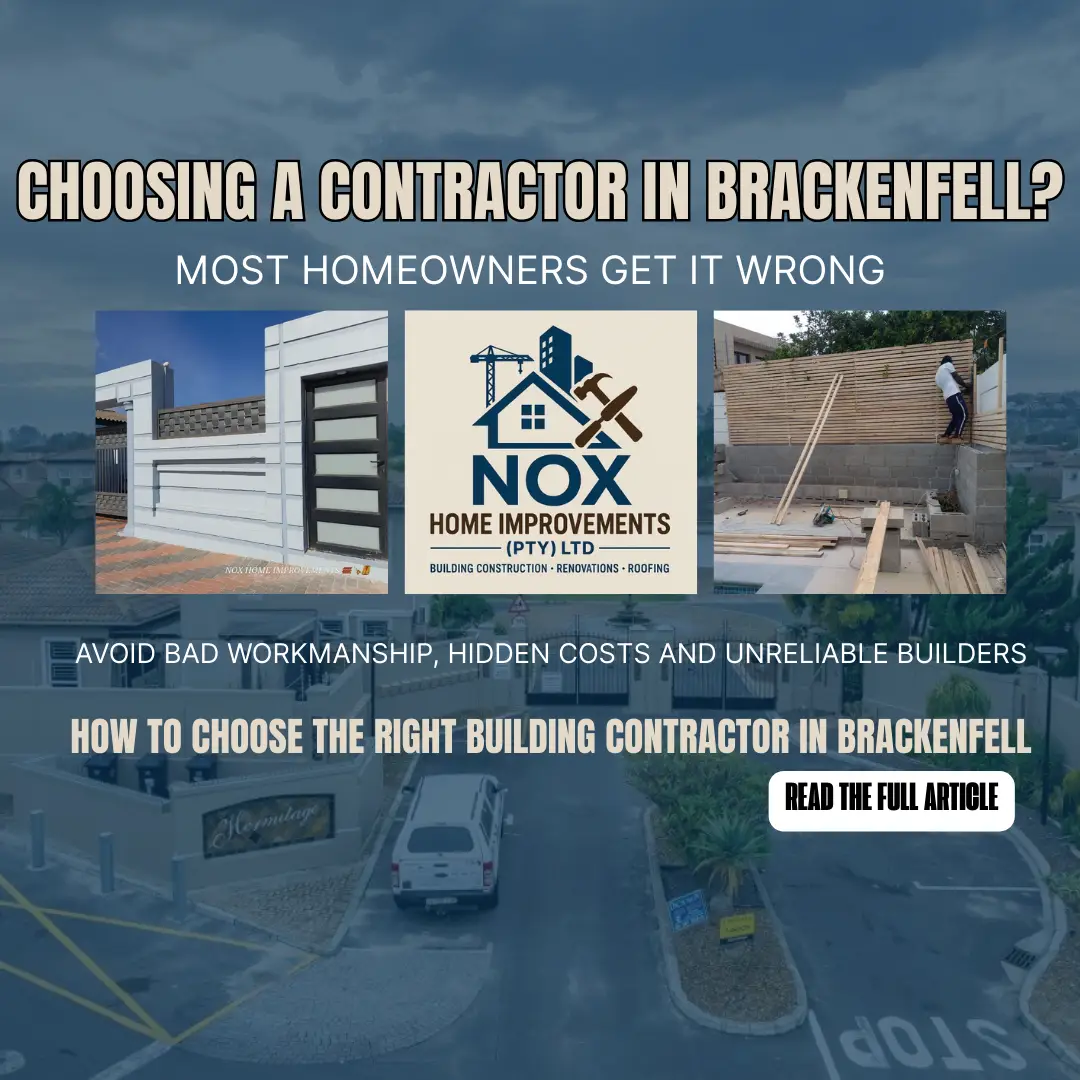 A complete guide for Brackenfell homeowners looking for reliable, high‑quality contractors.